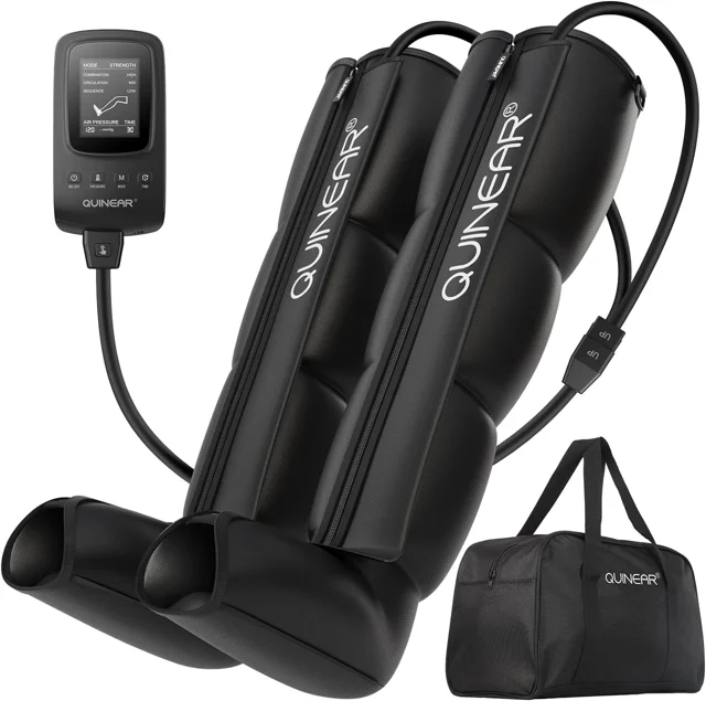 QUINEAR leg recovery compression boots with controller