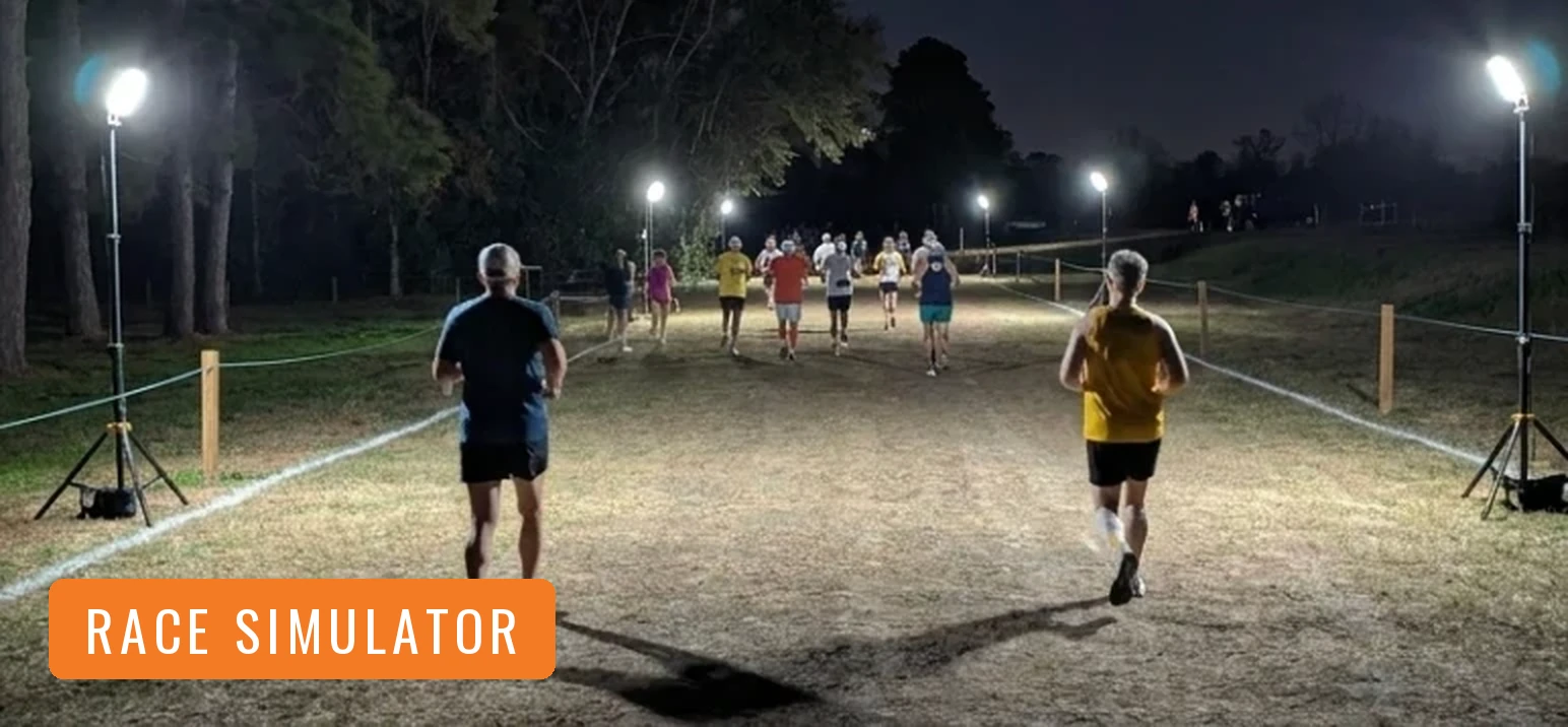 HOKA Nights of Thunder, Run Through the Race Simulator: Niceville Sweeps, Fort Walton Beach's Pack Is Second, and the Middle School Girls' Race Flips With the Toggle