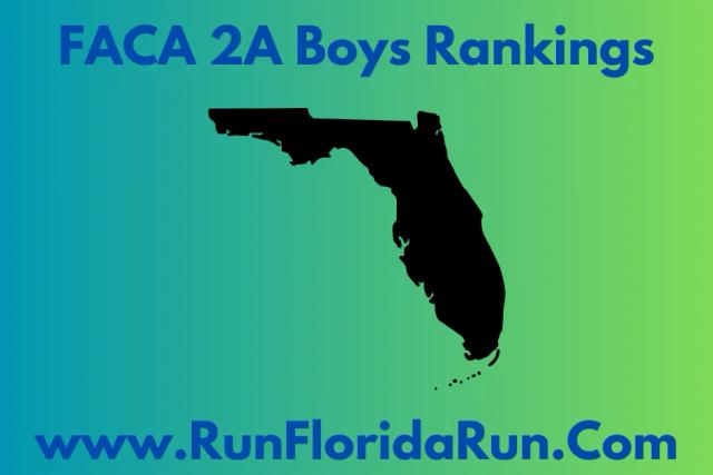 FACA 2A Boys Rankings - 2